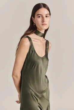 Alice Satin Scarf Green 7 Alice Satin Scarf Green -Ghost Fashion Store A07G001 J13 29862 650px 964px