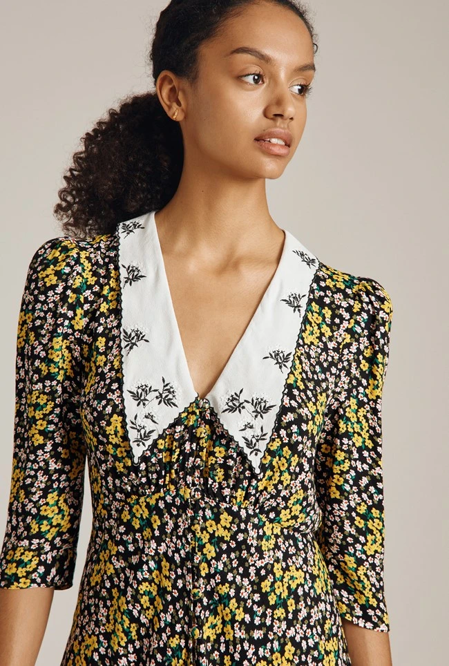 Wynn Dress Yellow Bouquet 4 Wynn Dress Yellow Bouquet - Image 2