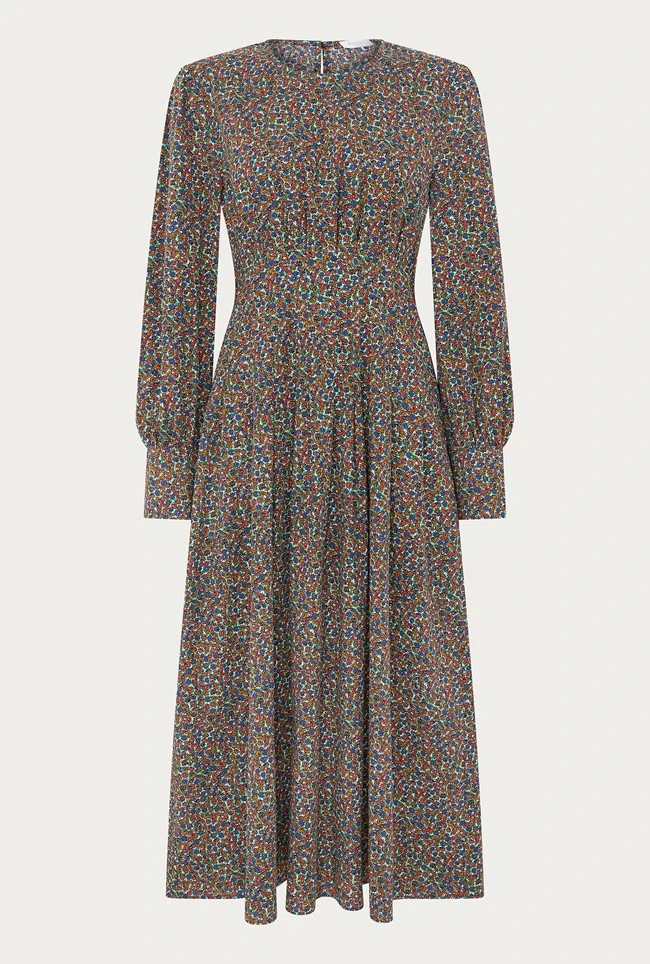 Tabatha Dress Orange Floral 7 Tabatha Dress Orange Floral - Image 5