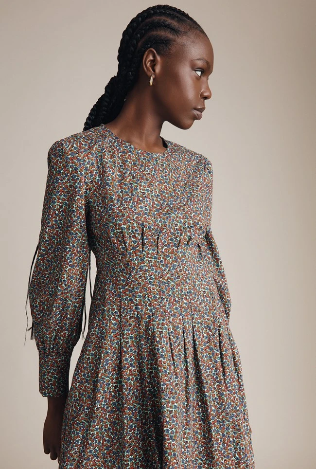 Tabatha Dress Orange Floral 3 Tabatha Dress Orange Floral