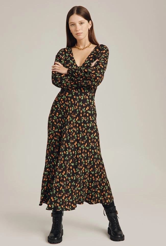 Marlow Dress Black Floral 4 Marlow Dress Black Floral - Image 2
