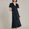 Grace Satin Midi Dress Navy -Ghost Fashion Store D04G010 K10 24131 650px 964px