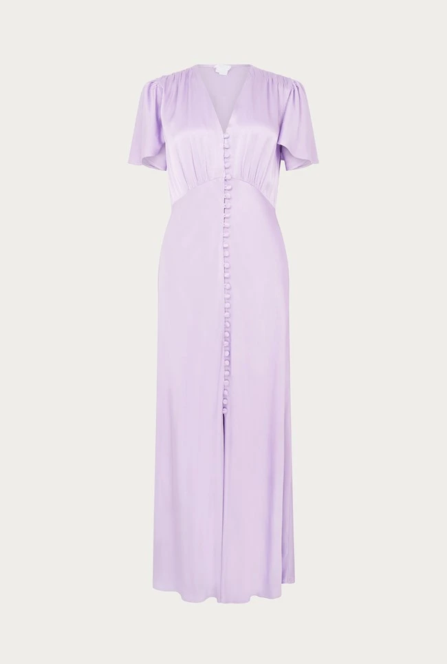 Grace Satin Midi Dress Lilac 7 Grace Satin Midi Dress Lilac - Image 5