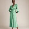 Madison Satin Midi Dress Jade -Ghost Fashion Store D05G001 J02 27205 650px 964px
