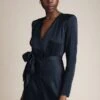 Meryl Satin Midi Dress Navy 1 Meryl Satin Midi Dress Navy -Ghost Fashion Store D05G002 K10 26048 650px 964px