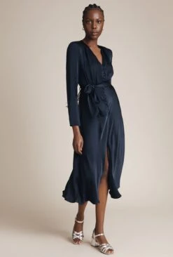 Meryl Satin Midi Dress Navy 11 Meryl Satin Midi Dress Navy -Ghost Fashion Store D05G002 K10 26050 650px 964px