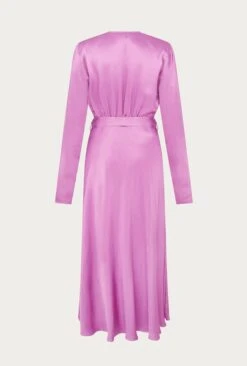 Meryl Satin Midi Dress Bright Mauve 11 Meryl Satin Midi Dress Bright Mauve -Ghost Fashion Store D05G002A L12 26873 650px 964px