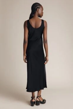 Palm Satin Slip Midi Dress Black 9 Palm Satin Slip Midi Dress Black -Ghost Fashion Store D05G003A A01 29026 650px 964px