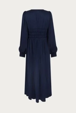 Violet Satin Midi Dress Navy 15 Violet Satin Midi Dress Navy -Ghost Fashion Store D05G026 K10 26258 650px 964px