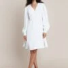 Shyla Crepe Knee-Length Dress Ivory 1 Shyla Crepe Knee-Length Dress Ivory -Ghost Fashion Store D05G036 M12 25760 650px 964px