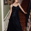 Winnie Satin Maxi Dress Navy 1 Winnie Satin Maxi Dress Navy -Ghost Fashion Store D05G068 K10 26266 650px 964px