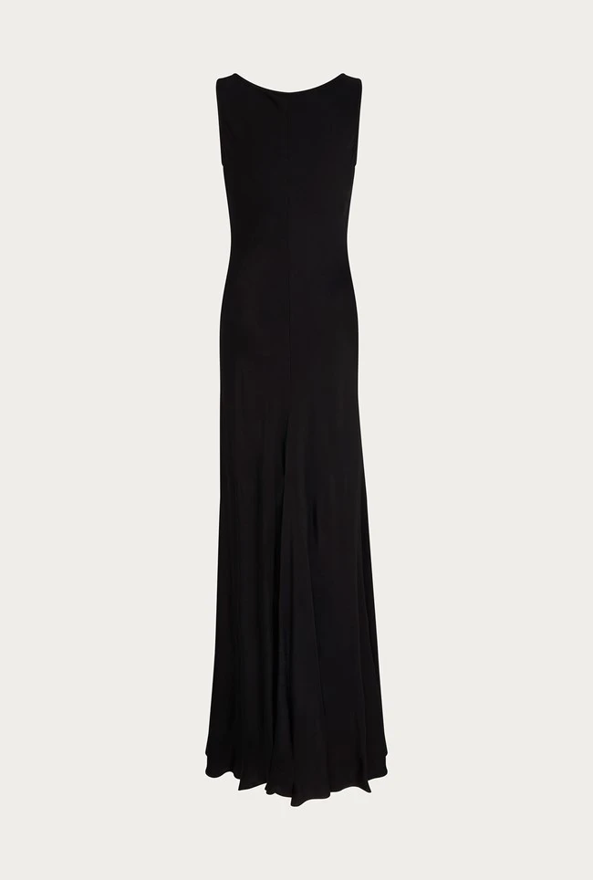 Callie Satin Maxi Dress Black 8 Callie Satin Maxi Dress Black - Image 6