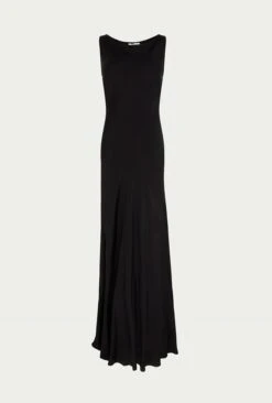 Callie Satin Maxi Dress Black 13 Callie Satin Maxi Dress Black -Ghost Fashion Store D05G070 A01 26252 650px 964px