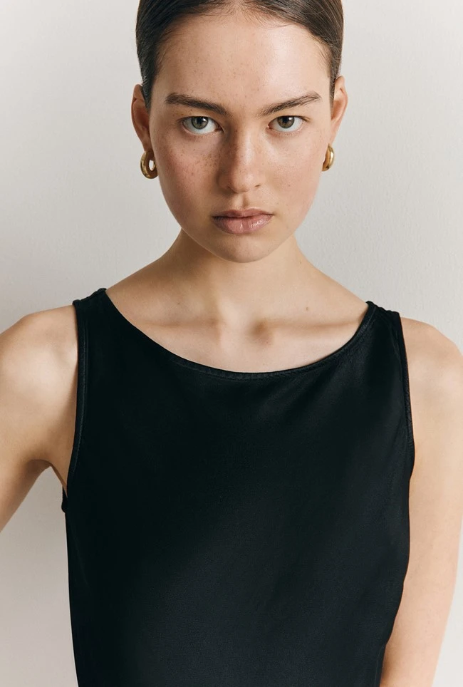 Callie Satin Maxi Dress Black 5 Callie Satin Maxi Dress Black - Image 3