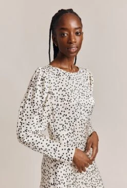 Rosaleen Satin Midi Dress Afterglow Spot