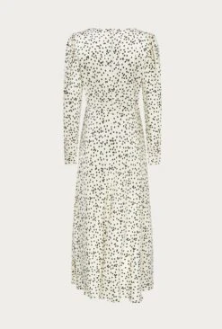 Rosaleen Satin Midi Dress Afterglow Spot -Ghost Fashion Store D06G006 Z15 27199 650px 964px