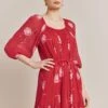Pandora Satin Midi Dress Red Dandelion 2 Pandora Satin Midi Dress Red Dandelion -Ghost Fashion Store D06G015A Z43 27303 650px 964px