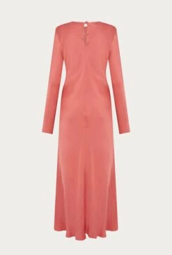 Mari Satin Midi Dress Burnt Sienna 21 Mari Satin Midi Dress Burnt Sienna -Ghost Fashion Store D06G041 G04 26847 650px 964px