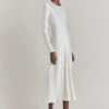 Mari Satin Midi Dress Ivory 2 Mari Satin Midi Dress Ivory -Ghost Fashion Store D06G041 M12 29910 650px 964px