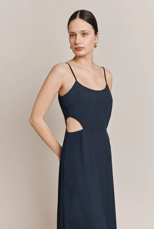 Lila Midi Dress Navy 3 Lila Midi Dress Navy