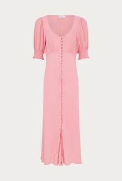 Coco Crepe Midi Dress Blossom Pink 13 Coco Crepe Midi Dress Blossom Pink -Ghost Fashion Store D06G043A H11 27862 650px 964px