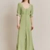Coco Crepe Midi Dress Leaf Green