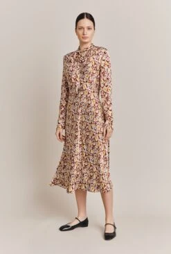 Ayla Satin Midi Dress Sandy Floral 10 Ayla Satin Midi Dress Sandy Floral -Ghost Fashion Store D06G045A Z51 27448 650px 964px