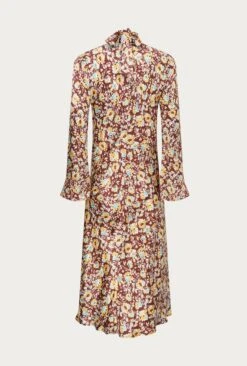 Ayla Satin Midi Dress Sandy Floral 12 Ayla Satin Midi Dress Sandy Floral -Ghost Fashion Store D06G045A Z51 27450 650px 964px