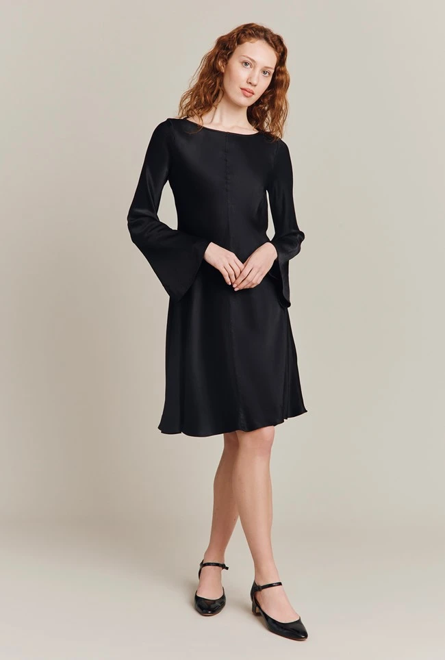 Willow Knee Length Dress Black 5 Willow Knee Length Dress Black - Image 3