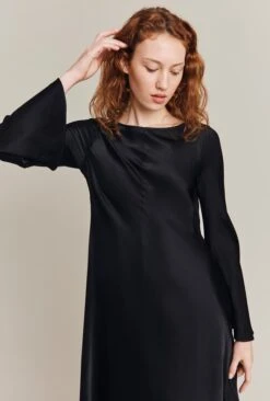 Willow Knee Length Dress Black 11 Willow Knee Length Dress Black -Ghost Fashion Store D06G046 A01 26465 650px 964px