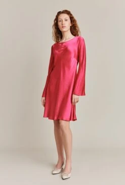 Willow Knee Length Dress Pink 8 Willow Knee Length Dress Pink -Ghost Fashion Store D06G046 H44 26805 650px 964px