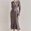 Freya Satin Midi Dress Grey 1 Freya Satin Midi Dress Grey -Ghost Fashion Store D06G048 B03 28772 650px 964px