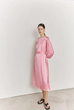 Delia Midi Satin Dress Pink 11 Delia Midi Satin Dress Pink -Ghost Fashion Store D06G049 H44 26957 650px 964px
