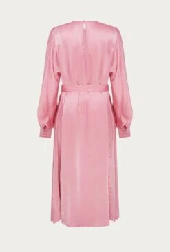 Delia Midi Satin Dress Pink 13 Delia Midi Satin Dress Pink -Ghost Fashion Store D06G049 H44 27187 650px 964px