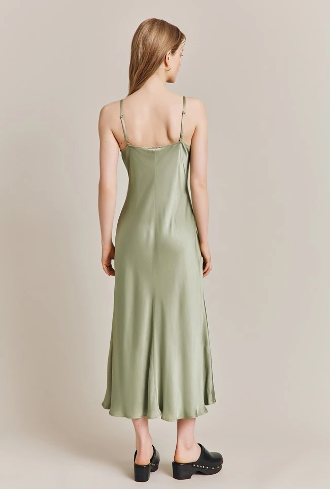 Jada Satin Midi Dress Willow 6 Jada Satin Midi Dress Willow - Image 4