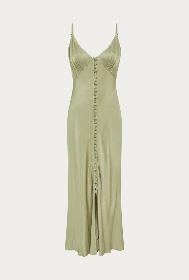 Jada Satin Midi Dress Willow 7 Jada Satin Midi Dress Willow - Image 5