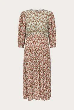 Iris Midi Dress Maroon Floral 12 Iris Midi Dress Maroon Floral -Ghost Fashion Store D06G054 Z52 27507 650px 964px