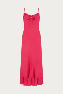 Isabella Crepe Midi Dress Pink 11 Isabella Crepe Midi Dress Pink -Ghost Fashion Store D06G061 H44 27700 650px 964px
