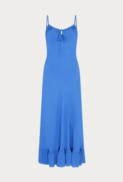 Isabella Crepe Midi Dress Blue 11 Isabella Crepe Midi Dress Blue -Ghost Fashion Store D06G061 K48 27705 650px 964px
