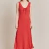 Trixie Crepe Midi Dress Sun Glow