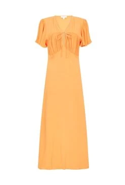 Laura Crepe Midi Dress Orange 11 Laura Crepe Midi Dress Orange -Ghost Fashion Store D06G085 F23 28000 650px 964px