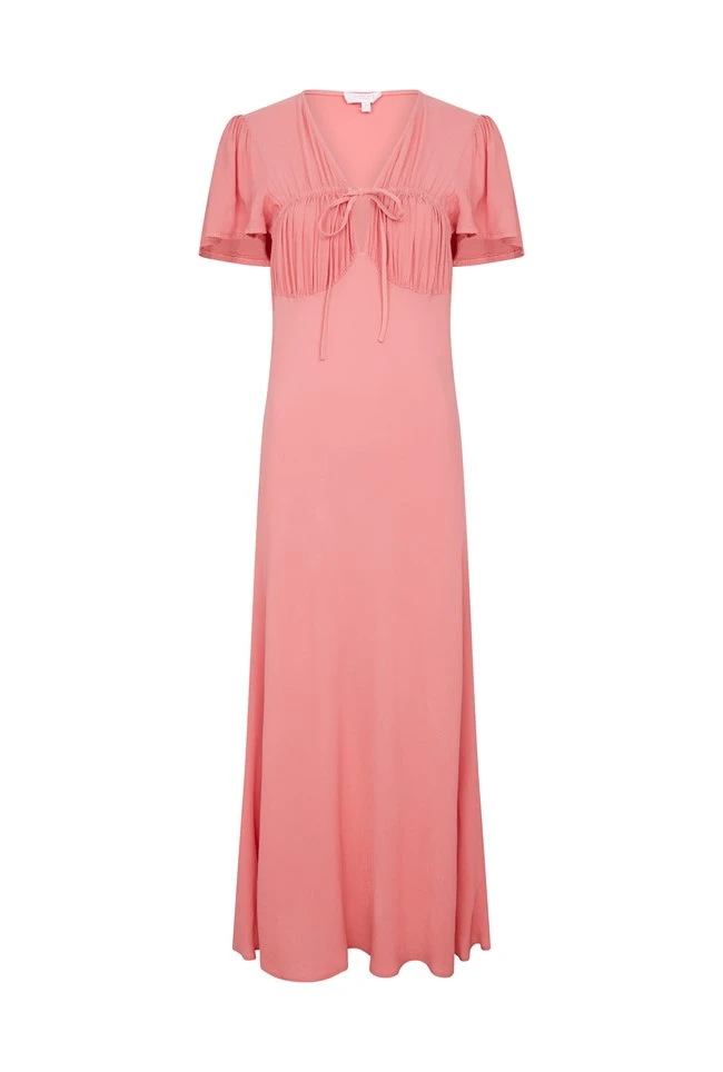 Laura Crepe Midi Dress Pale Rose 8 Laura Crepe Midi Dress Pale Rose - Image 6