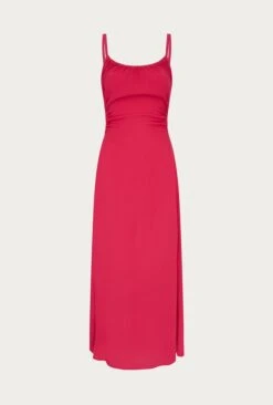 Sophie Crepe Midi Dress Pink 15 Sophie Crepe Midi Dress Pink -Ghost Fashion Store D06G086 H44 27857 650px 964px