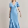 Jennifer Satin Midi Dress Cornflower Blue 2 Jennifer Satin Midi Dress Cornflower Blue -Ghost Fashion Store D06G089 K92 28415 650px 964px
