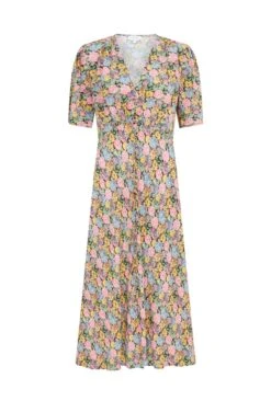 Lucy Crepe Midi Dress Sunshine Floral 11 Lucy Crepe Midi Dress Sunshine Floral -Ghost Fashion Store D06G102 Z61 28420 650px 964px