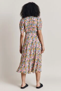 Lucy Crepe Midi Dress Sunshine Floral 9 Lucy Crepe Midi Dress Sunshine Floral -Ghost Fashion Store D06G102 Z61 28424 650px 964px