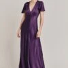 Delphine Satin Maxi Dress Blackberry 1 Delphine Satin Maxi Dress Blackberry -Ghost Fashion Store D07G022 L46 28671 650px 964px