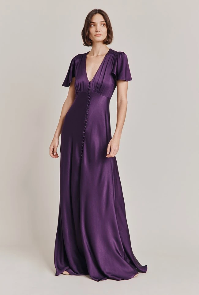 Delphine Satin Maxi Dress Blackberry 3 Delphine Satin Maxi Dress Blackberry