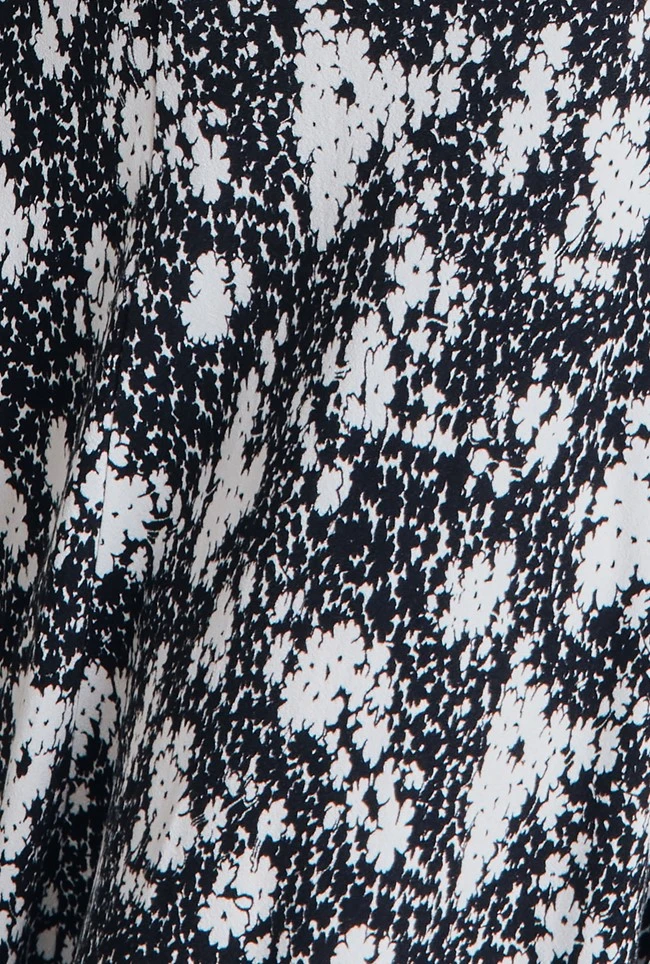 Madi Crepe Midi Dress Black Floral 10 Madi Crepe Midi Dress Black Floral - Image 8