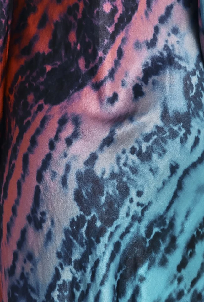 Milana Satin Maxi Dress Blue Tie Dye Print 8 Milana Satin Maxi Dress Blue Tie Dye Print - Image 6
